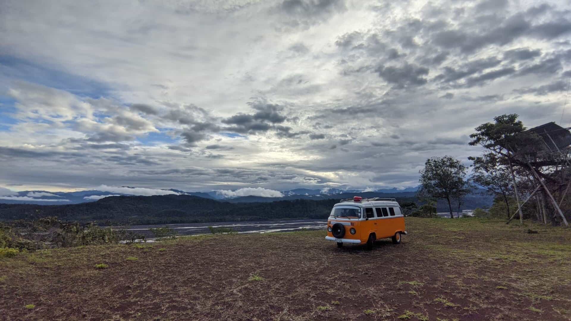 Camping al pie del volcán Sangay
