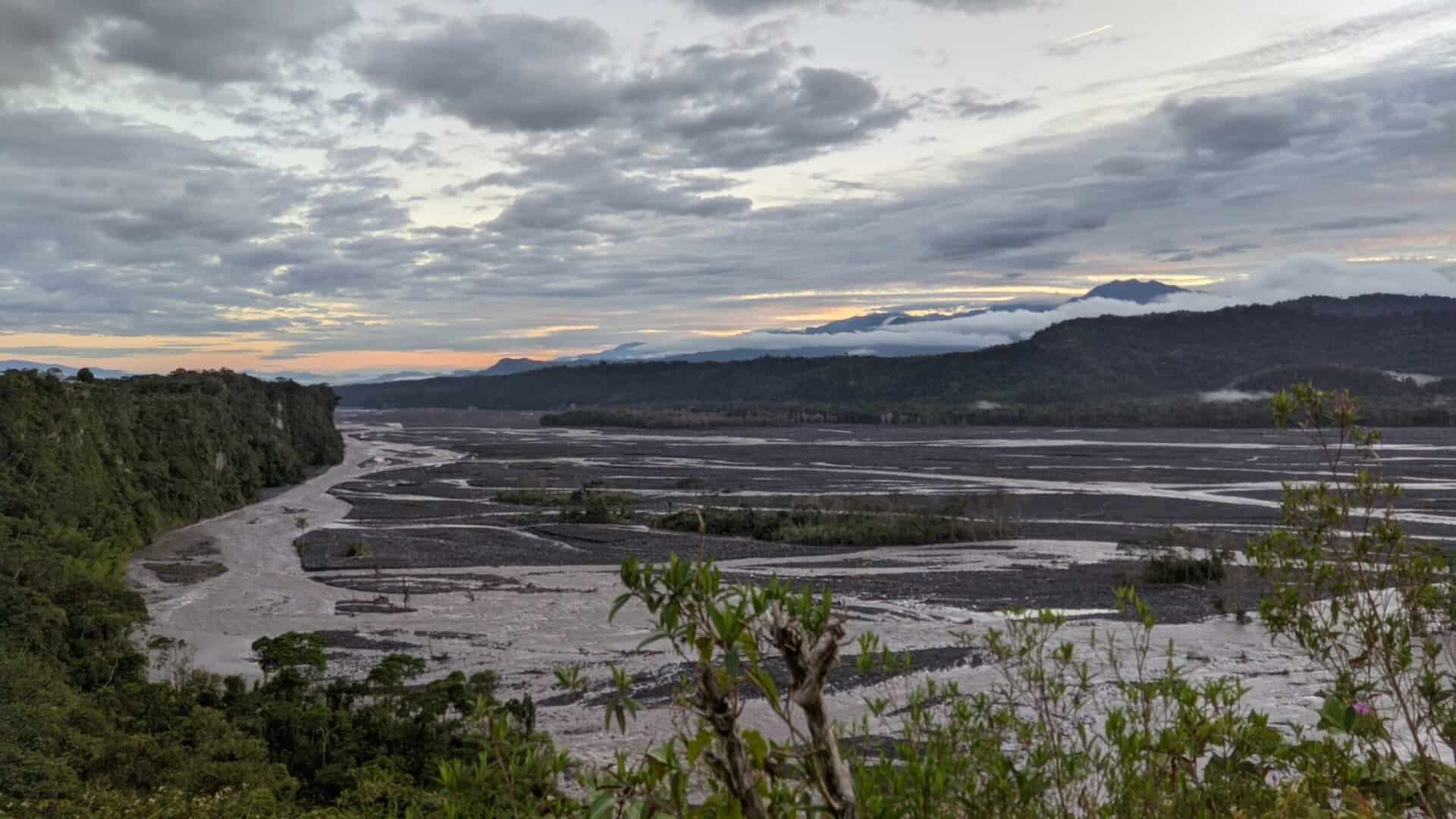 Vista del río Upano