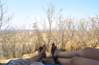 Disfrutando de la vista en EL Morro