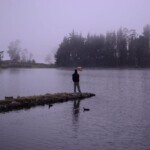 laguna de busa con neblina