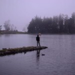 laguna de busa con neblina