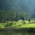 laguna de busa en la tarde